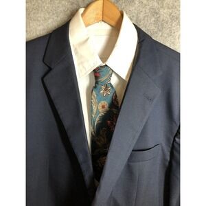 Joseph Abboud 52R Blazer Suit Coat Navy Blue Wool Business Career Casual